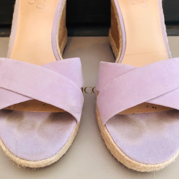 Lavender FRANCO SARTO wedges - Picture 4 of 5